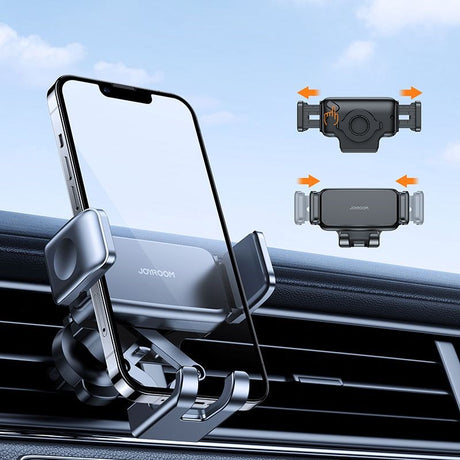 JoyRoom JR-ZS283 Car Mount - Universal Mobilholder for Ventilasjonssystemer - Max Mobil: 65 x 100mm - Svart