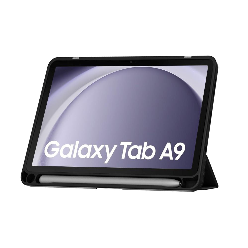 Samsung Galaxy Tab A9 Tech-Protect SC Hybrid Tri-fold Deksel - Svart / Gjennomsiktig