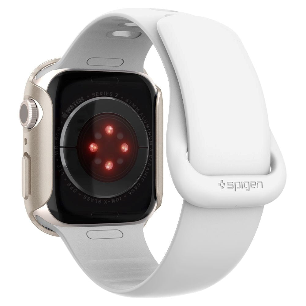 Spigen Thin Fit Apple Watch 9/8/7 (41mm) Deksel - Starlight