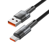 Tech-Protect Ultraboost USB-A til USB-C Kabel 66W/6A 1m - Svart