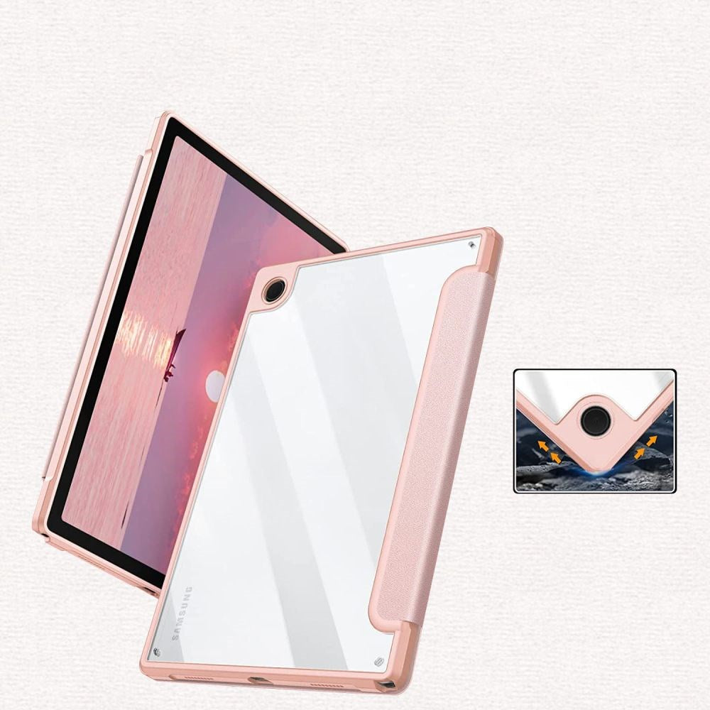 Samsung Galaxy Tab A8 10.5" (2021) Tech-Protect Smartcase Hybrid Tri-fold Deksel - Rosa Marmor