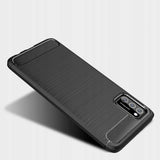 Xiaomi Poco M3 Tech-Protect Fleksibelt Carbon Plastdeksel - Svart