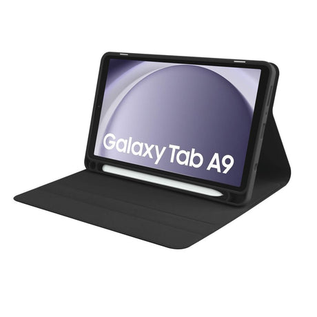 Samsung Galaxy Tab A9 Tech-Protect Keyboard Deksel Med Pencil Holder - Engelsk Layout - Svart