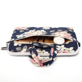 Canvaslife Briefcase Veske Til MacBook / PC 13-14" - Navy Rose