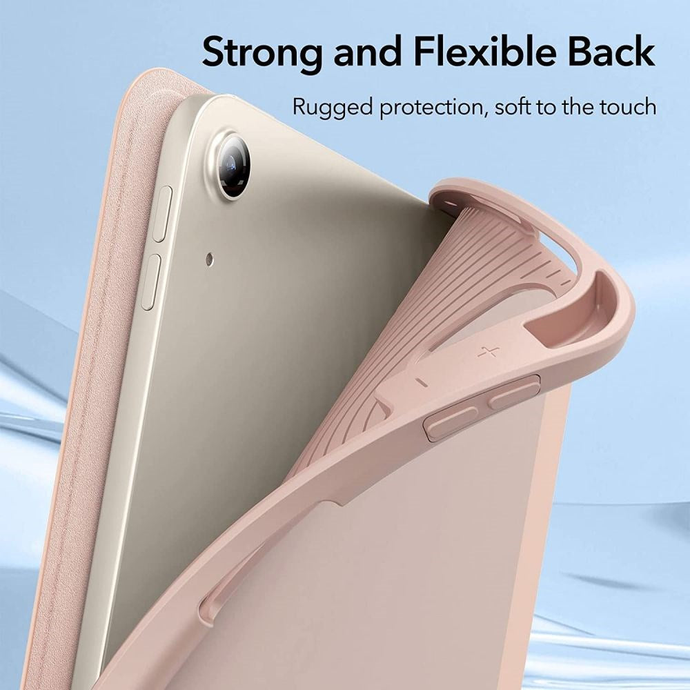 iPad Air (2022/2020) ESR Rebound Deksel Med Apple Pencil Holder - Rose Gold