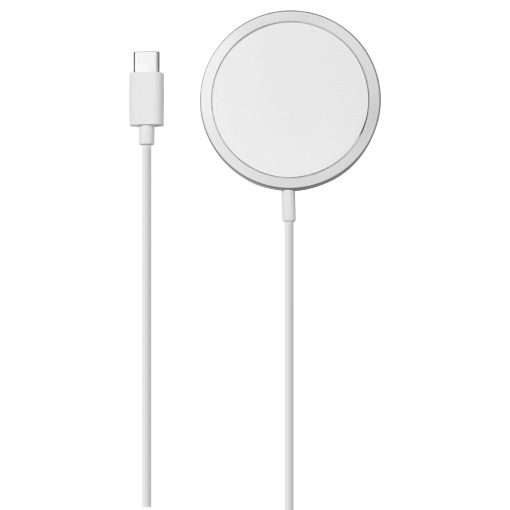 Vivanco Trådløs Lader 15W - MagSafe-Kompatibel - Hvit