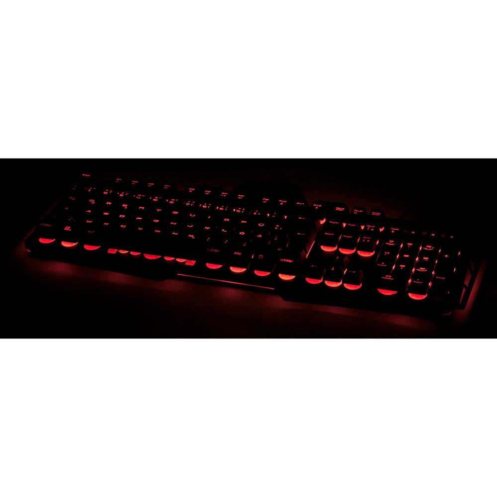 uRage Cyberboard Gaming Keyboard med RGB-belysning - Nordisk Tastatur Layout - Svart