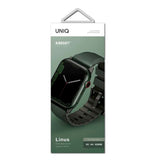 Apple Watch (42/44/SE/45/46/49mm) UNIQ Linus Silikonstropp - Grønn