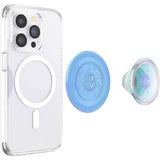 POPSOCKETS PopGrip Opalescent Blue Translucent MagSafe - Stativ og Grep