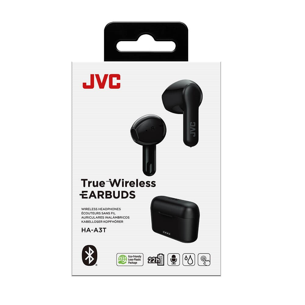 JVC True Wireless Earbuds HA-A3T Trådløse Hodetelefoner - Svart