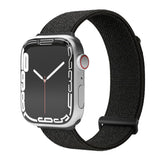 Apple Watch (38/40/SE/41/42mm) Vonmählen Fitness Loop 2 Nylon Klokkerem - Svart