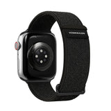 Apple Watch (38/40/SE/41/42mm) Vonmählen Fitness Loop 2 Nylon Klokkerem - Svart