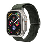 Vonmählen Apple Watch (38/40/SE/41/42mm) Woven Loop Nylon Klokkerem - Olive