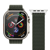 Vonmählen Apple Watch (38/40/SE/41/42mm) Woven Loop Nylon Klokkerem - Olive