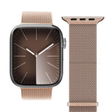 Vonmählen Apple Watch (42/44/SE/45/46/49mm) Milanese Loop 2 Rustfritt Stål Reim - Rose Gold