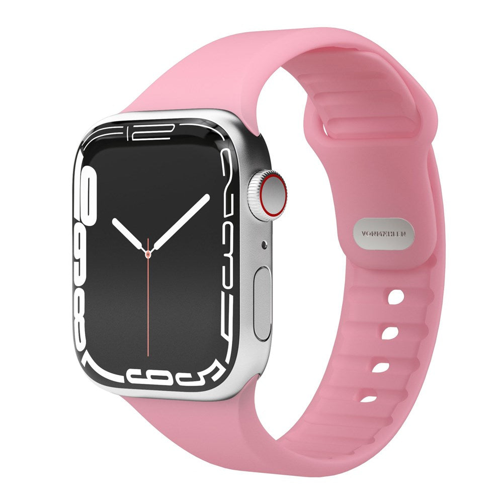 Vonmählen Apple Watch (42/44/SE/45/46/49mm) Classic Band 2 Resirkulert Silikon Reim - Rosa