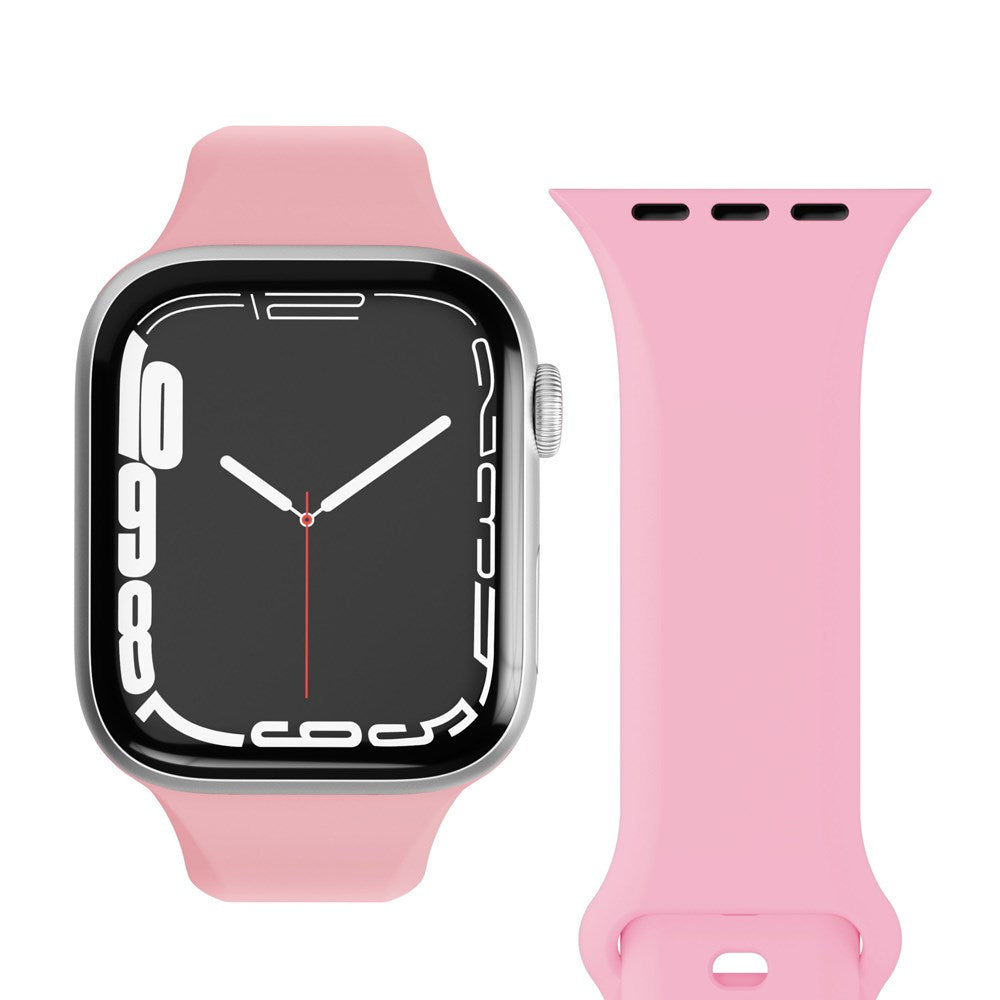 Vonmählen Apple Watch (42/44/SE/45/46/49mm) Classic Band 2 Resirkulert Silikon Reim - Rosa