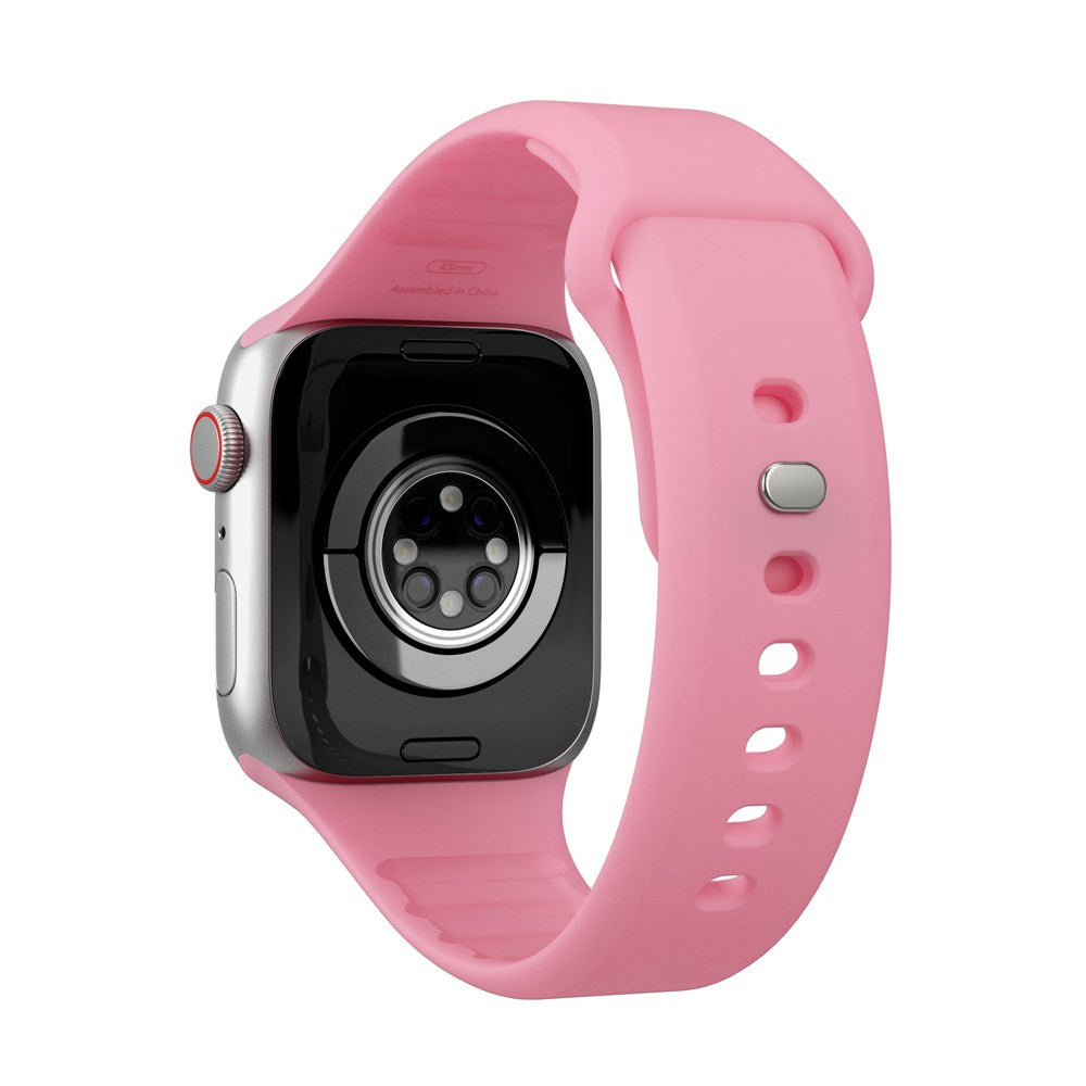 Vonmählen Apple Watch (42/44/SE/45/46/49mm) Classic Band 2 Resirkulert Silikon Reim - Rosa