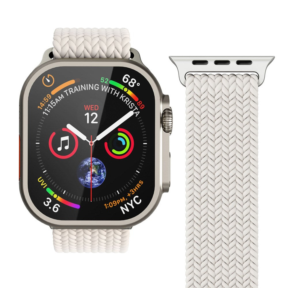 Vonmählen Apple Watch (38/40/SE/41/42mm) Woven Loop Nylon Klokkerem - Cream