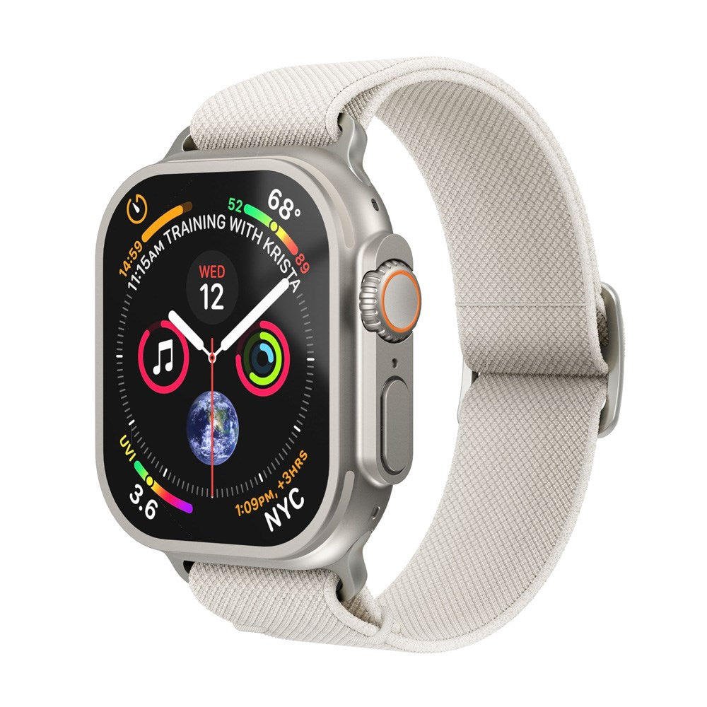 Vonmählen Apple Watch (38/40/SE/41/42mm) Classic Nylon Loop Klokkerem - Cream