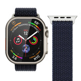 Vonmählen Apple Watch (42/44/45/SE/46/49mm) Woven Loop Nylon Klokkerem - Navy