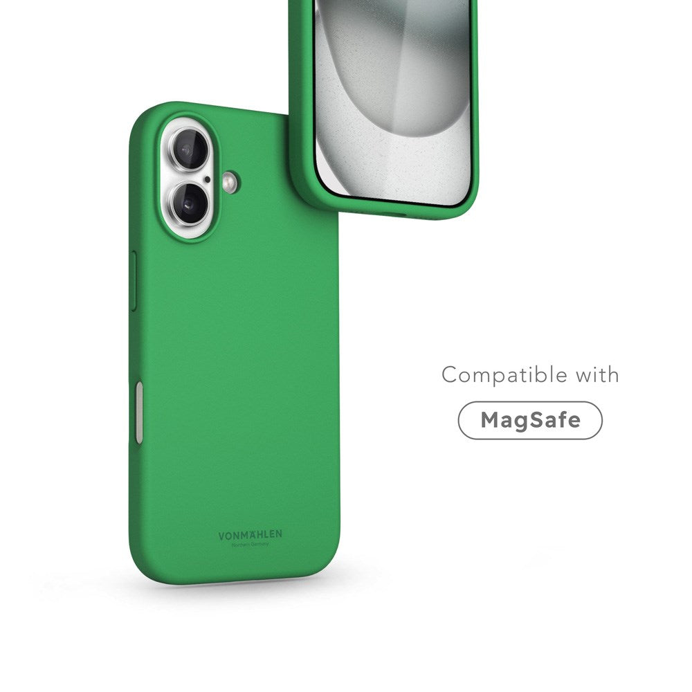 Vonmählen iPhone 16 Eco Silikon Deksel - MagSafe Kompatibel - Green Haven