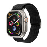 Vonmählen Apple Watch (42/44/45/SE/46/49mm) Woven Loop Nylon Klokkerem - Black