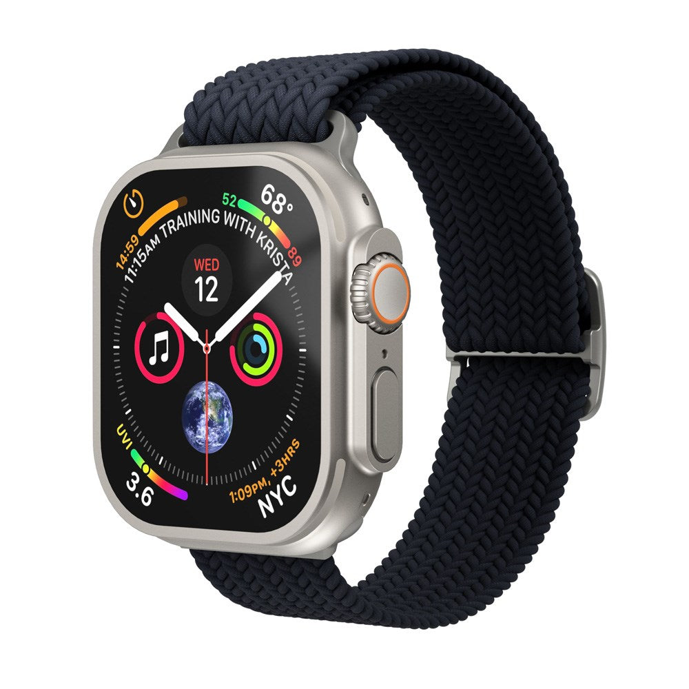 Vonmählen Apple Watch (38/40/SE/41/42mm) Woven Loop Nylon Klokkerem - Navy