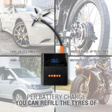 4smarts PitStop+ 8800mAh Powerbank med Kompressor & Lommelykt - Svart