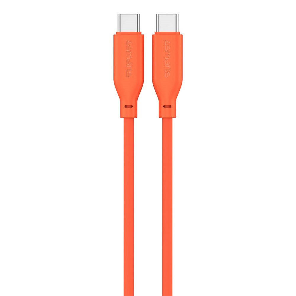 4smarts High Flex USB-C til USB-C-kabel 60W - 1,5 meter - Oransje