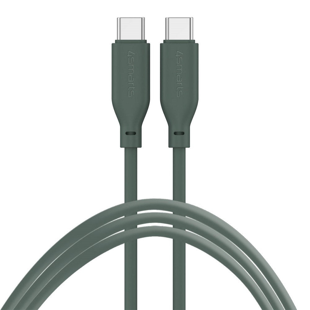 4smarts High Flex USB-C til USB-C-kabel 60W - 1,5 meter - Grønn