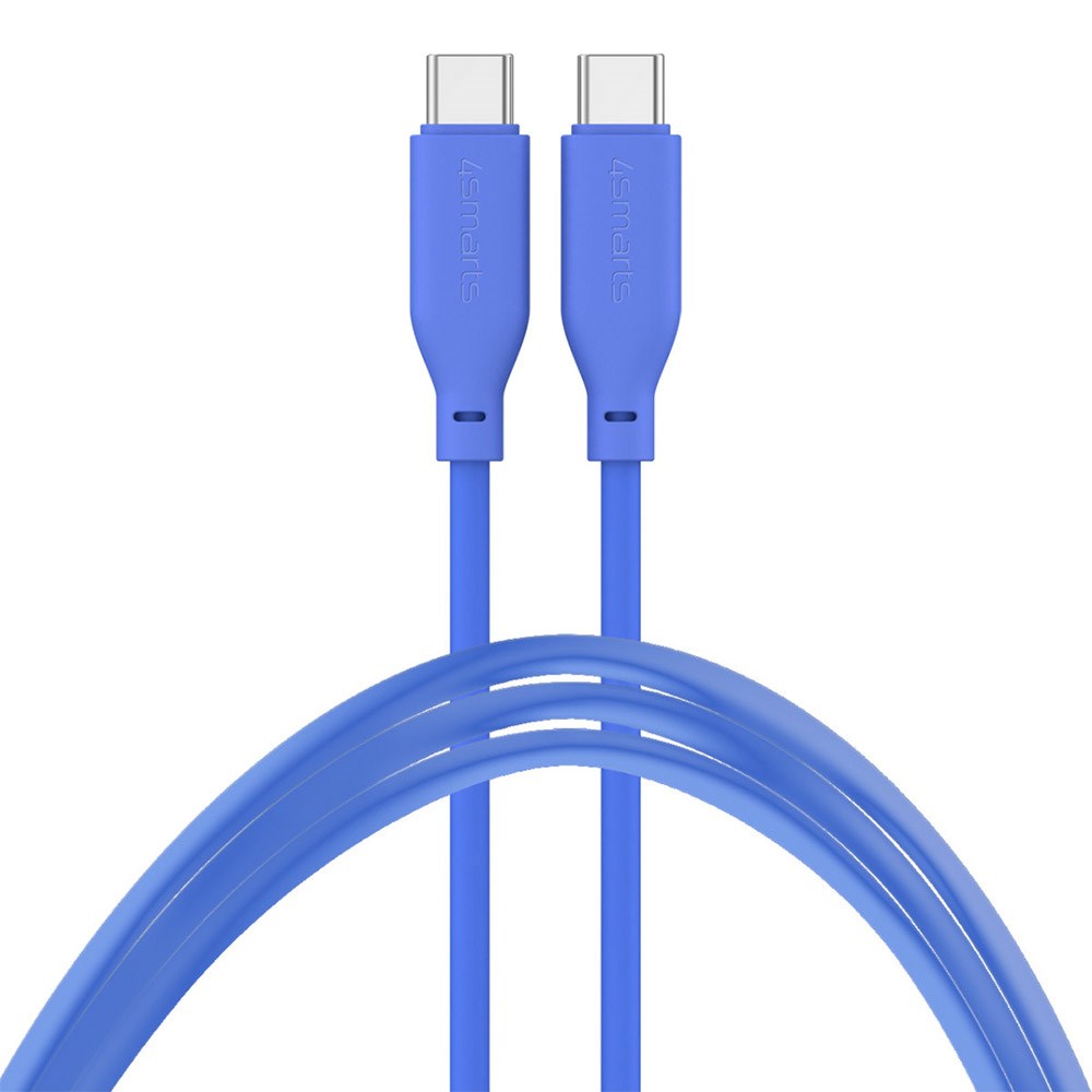 4smarts High Flex USB-C til USB-C-kabel 60W - 1,5 meter - Blå