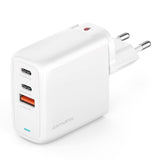 65W PD 4smarts Charger GaN Flex - Vegglader med 1 x USB-A & 2 x USB-C - Hvit