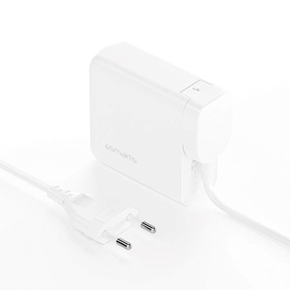 4smarts 100W PD Charger GaN Flex Pro - Vegglader med 1 x USB-A og 3 x USB-C - Hvit