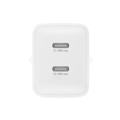 4smarts PDPlug 45W Vegglader med 2 x USB-C - Hvit