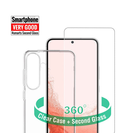 Samsung Galaxy S24 4smarts Second Glass X-Pro 360° Protection Set (Deksel + Skjermbeskytter)