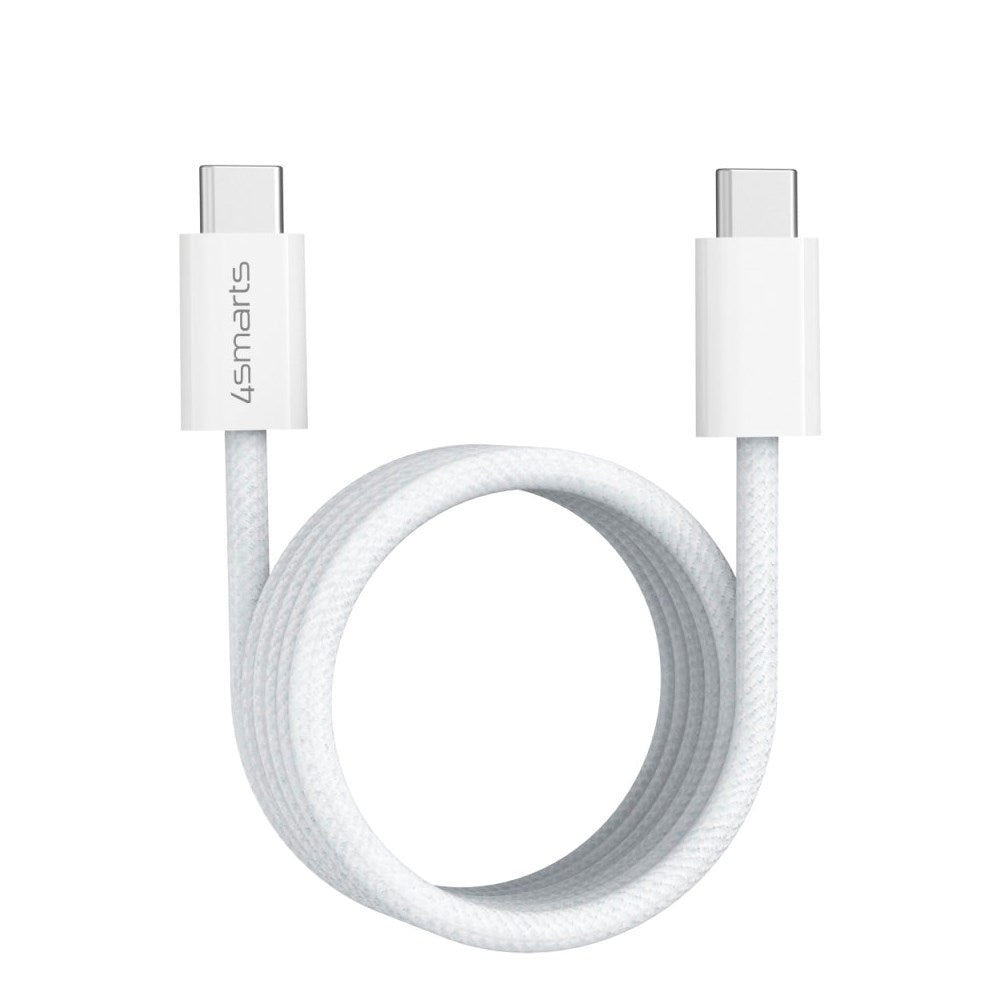 4smarts Magnetisk USB-C til USB-C Kabel 100W PD - 1.5m - Hvit