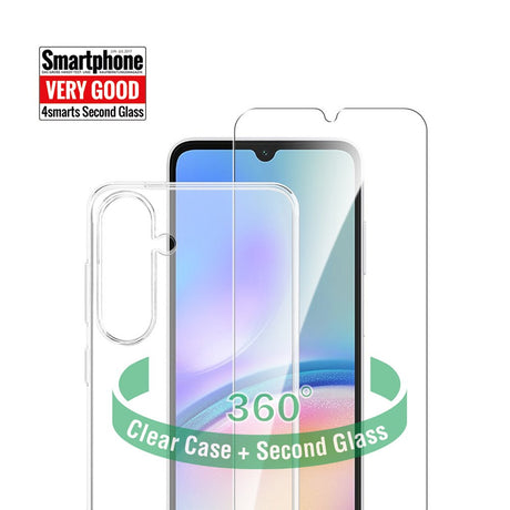 Samsung Galaxy A05s 4smarts Second Glass X-Pro 360° Protection Set (Deksel + Skjermbeskytter)