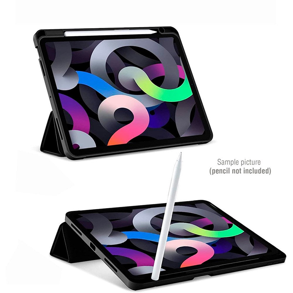 iPad 10,9" (2022) 4smarts Basic Folio Deksel m. Penne Holder - Svart