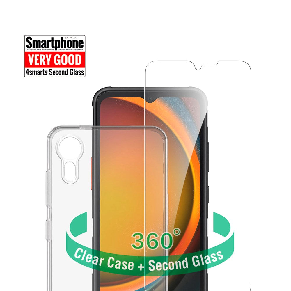 Samsung Galaxy Xcover 7 4smarts Second Glass X-Pro 360° Protection Set (Deksel + Skjermbeskytter)