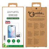 iPhone 16 Pro Max 4smarts Second Glass Skjermbeskytter med Monteringsramme - Case-Friendly - Gjennomsiktig