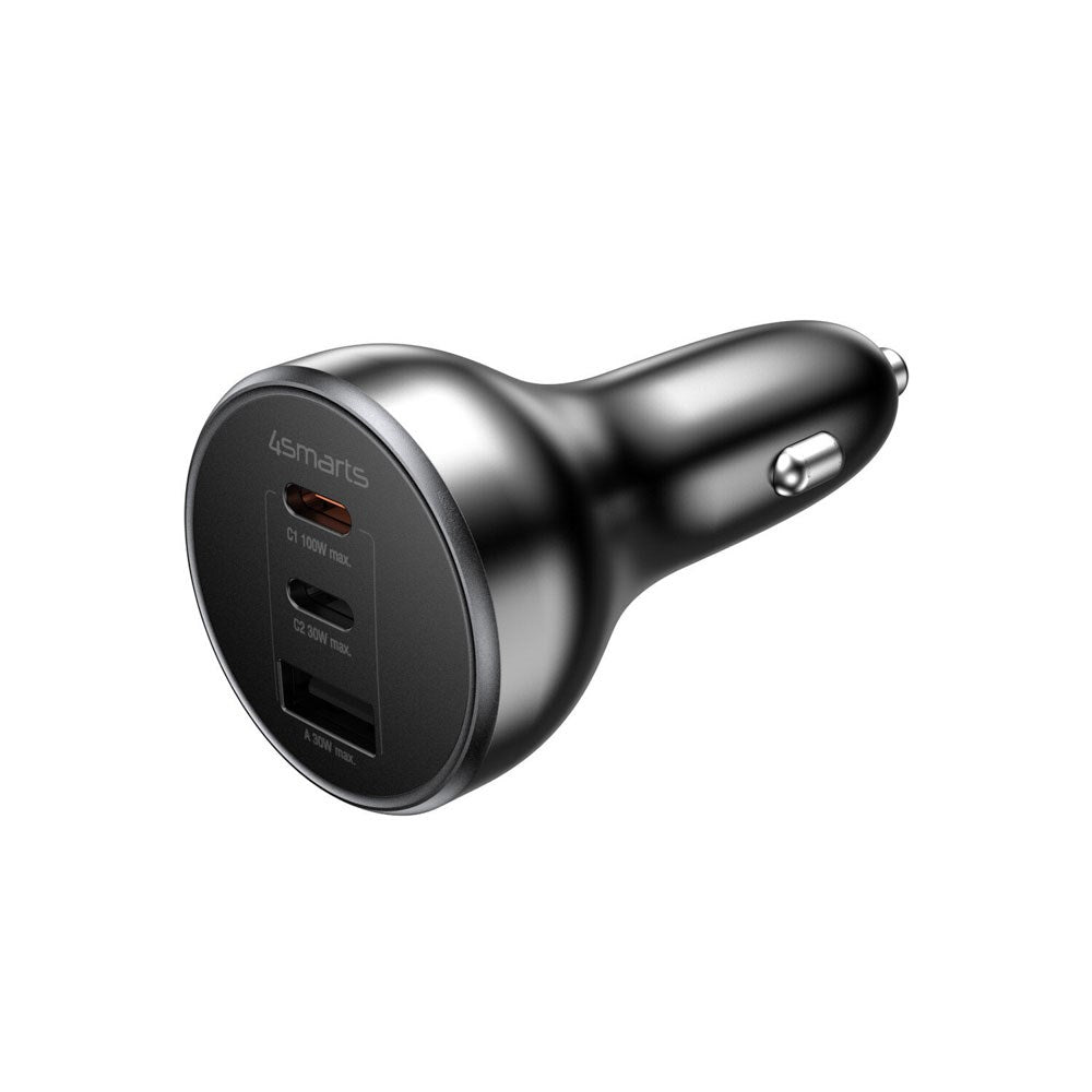 4smarts VoltRoad Ultimate 160W Billader med 2 x USB-C 1 x USB-A - Svart