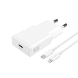 4smarts - Vegglader USB-C til Lightning Kabel - 20W / 1.5m - Hvit