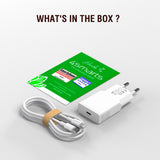 4smarts - Vegglader USB-C til Lightning Kabel - 20W / 1.5m - Hvit