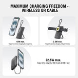 4smarts Enterprise Pocket 10.000 mAh Trådløs PowerBank - 22.5W - Space Grey