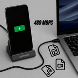 4smarts 60W Ladestasjon USB-C - Grå