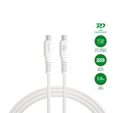 4smarts PremiumCord USB-C til USB-C Kabel 60W - 1.5 m - Hvit
