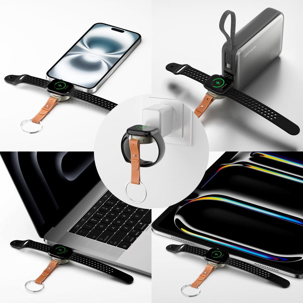 4smarts 3-i-1 Qi2 Trådløs Ladestasjon - MagSafe Kompatibel - Hvit