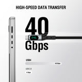 4smarts DigitCord Enterprise USB-C Kabel 240W - 1.5m - Svart