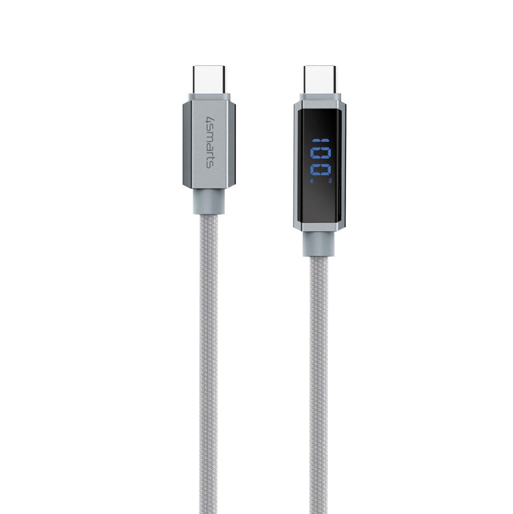 4smarts DigitCord USB-C Kabel 100W - 1.5m - Grå
